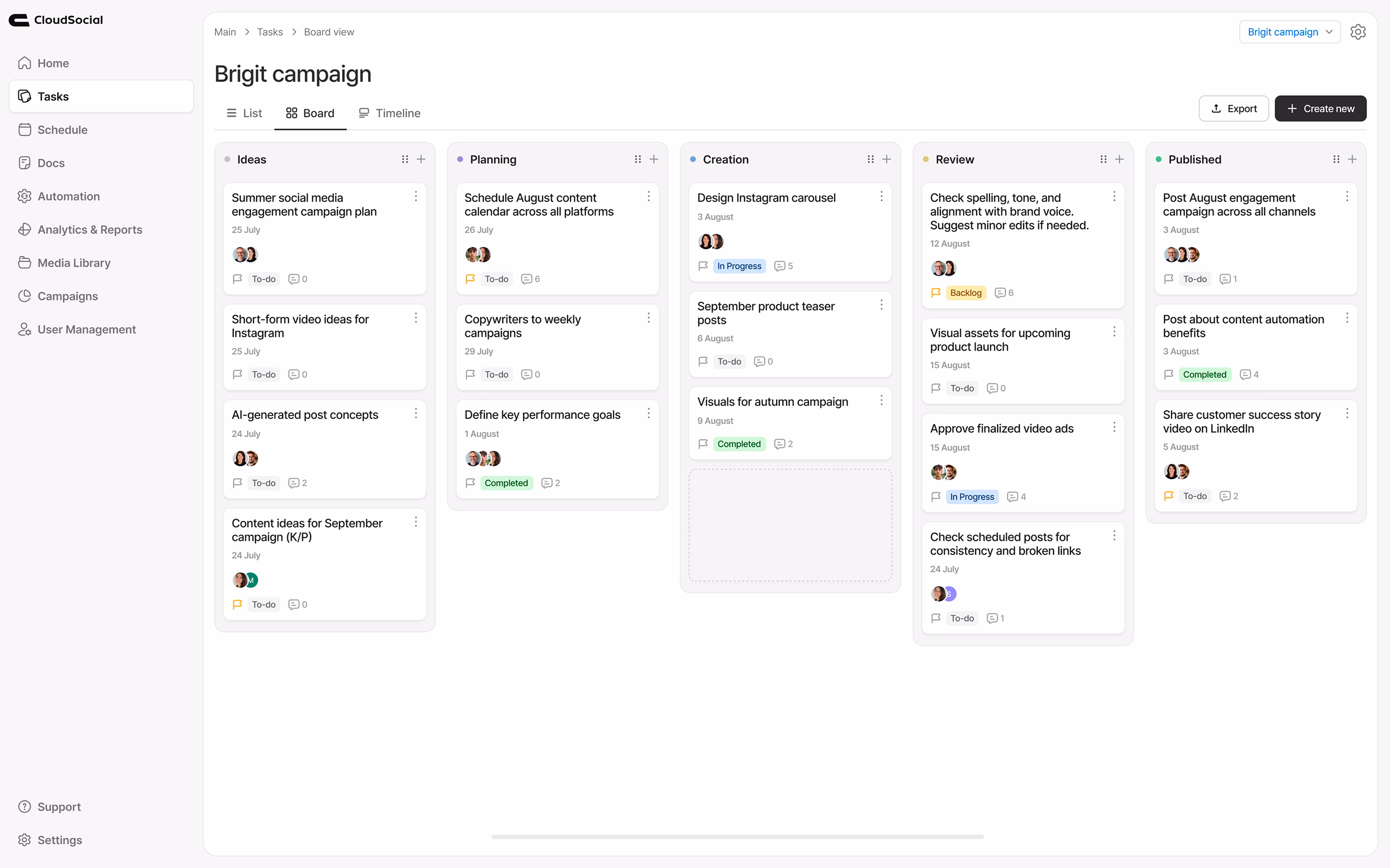 Social Media Marketing and Management Tool