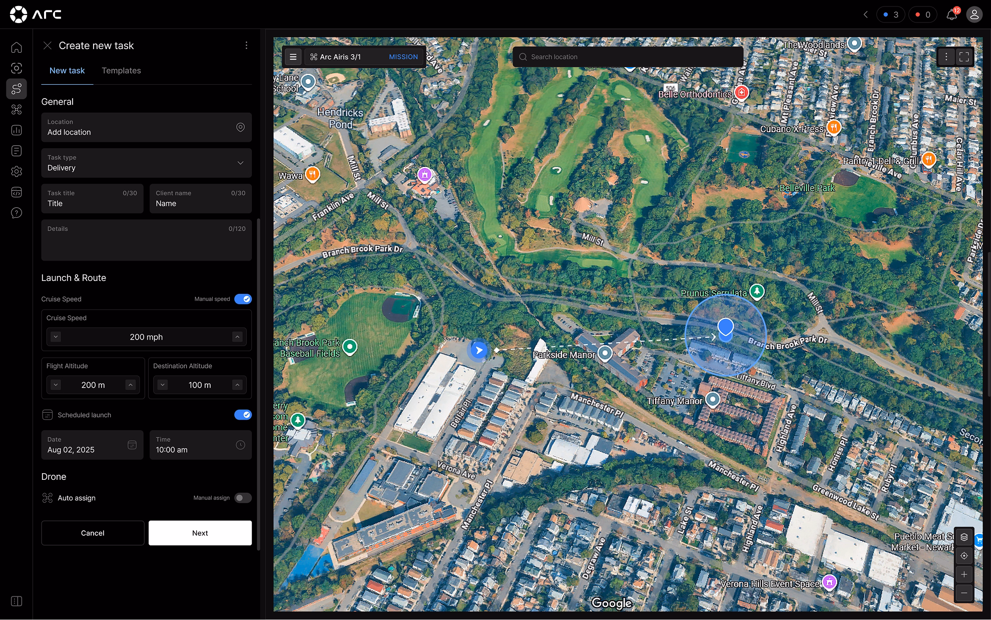 Drone mission planning & fleet management platform